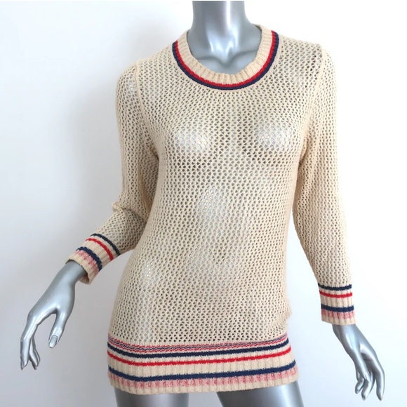 Isabel Marant Open Crochet Knit Chenille Long Sweater - Picture 1 of 16